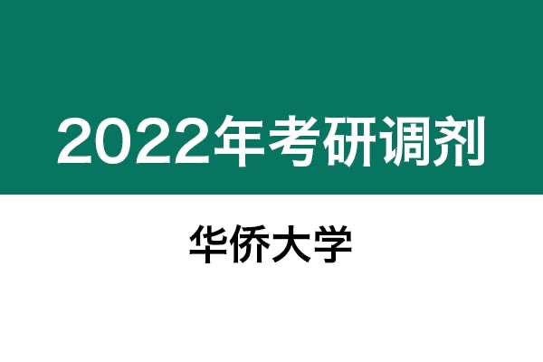 華僑大學(xué)2022年考研調(diào)劑信息：藝術(shù)設(shè)計(jì)、美術(shù)